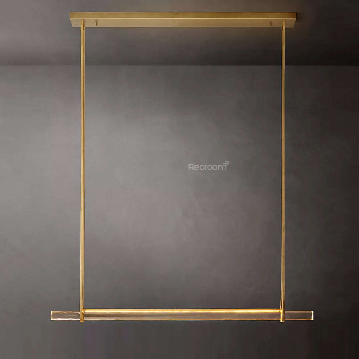 Auduben Crystal Single Bar Linear Chandelier 60"