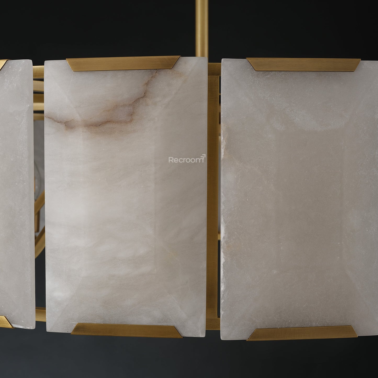 Harllow Calcite Round Chandelier 43"