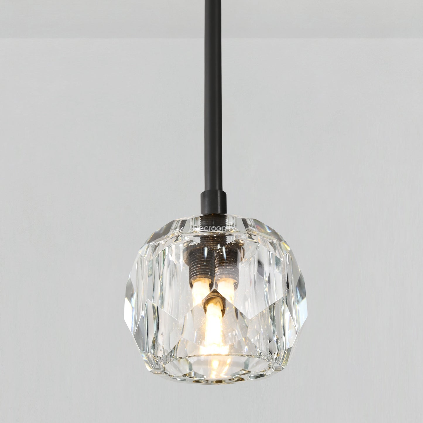 Boulew Crystal Glass Rod Pendant 5"