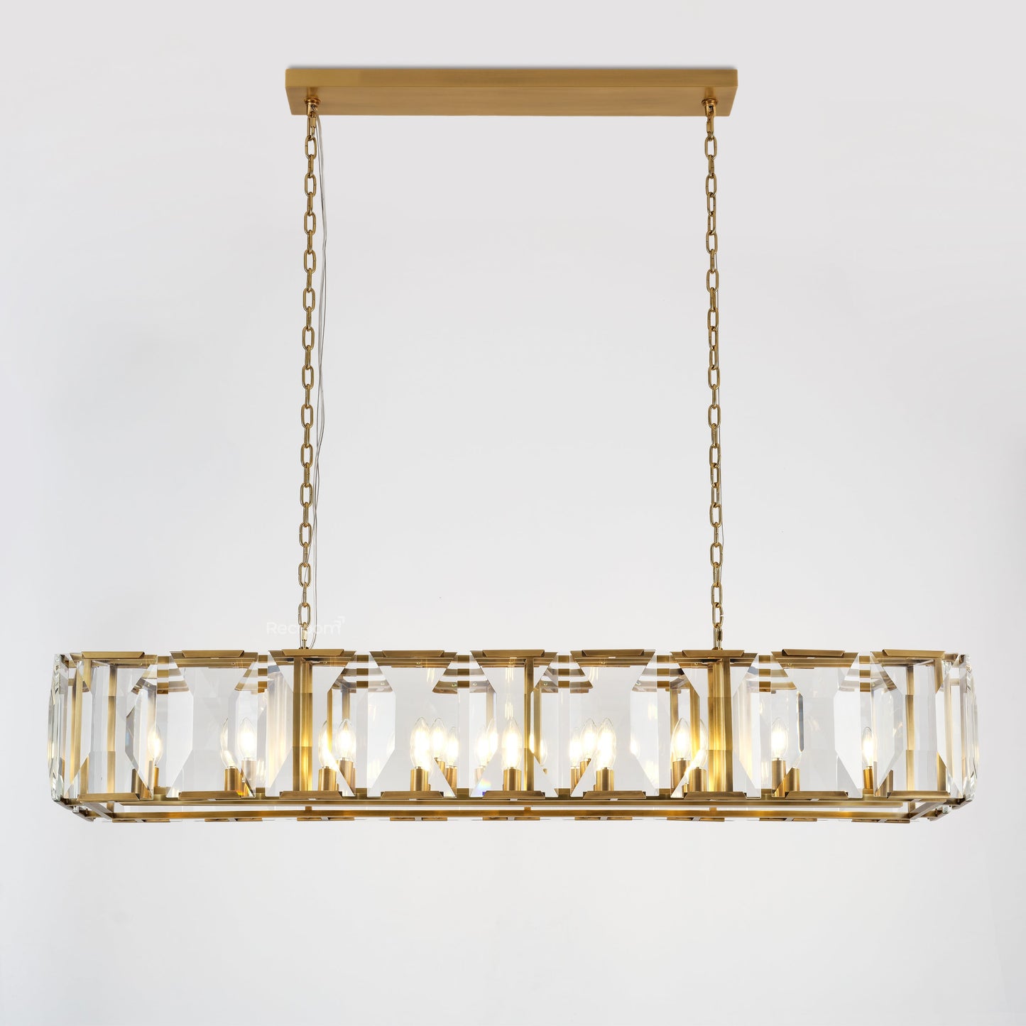 Harllow Multi Crystal Rectangular Chandelier 42“ 54” 62“ 74”