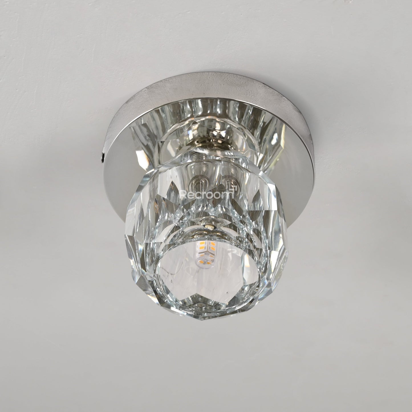 Boulew Crystal Glass Petite Flushmount 6"