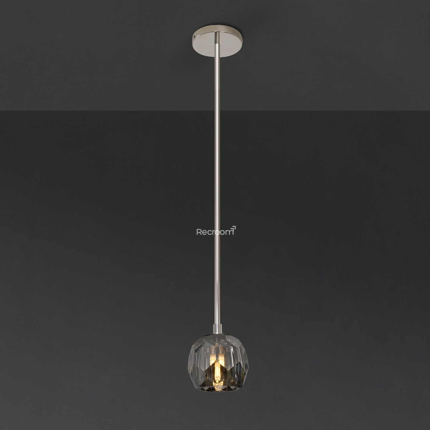 Boulew Crystal Glass Rod Pendant 5"