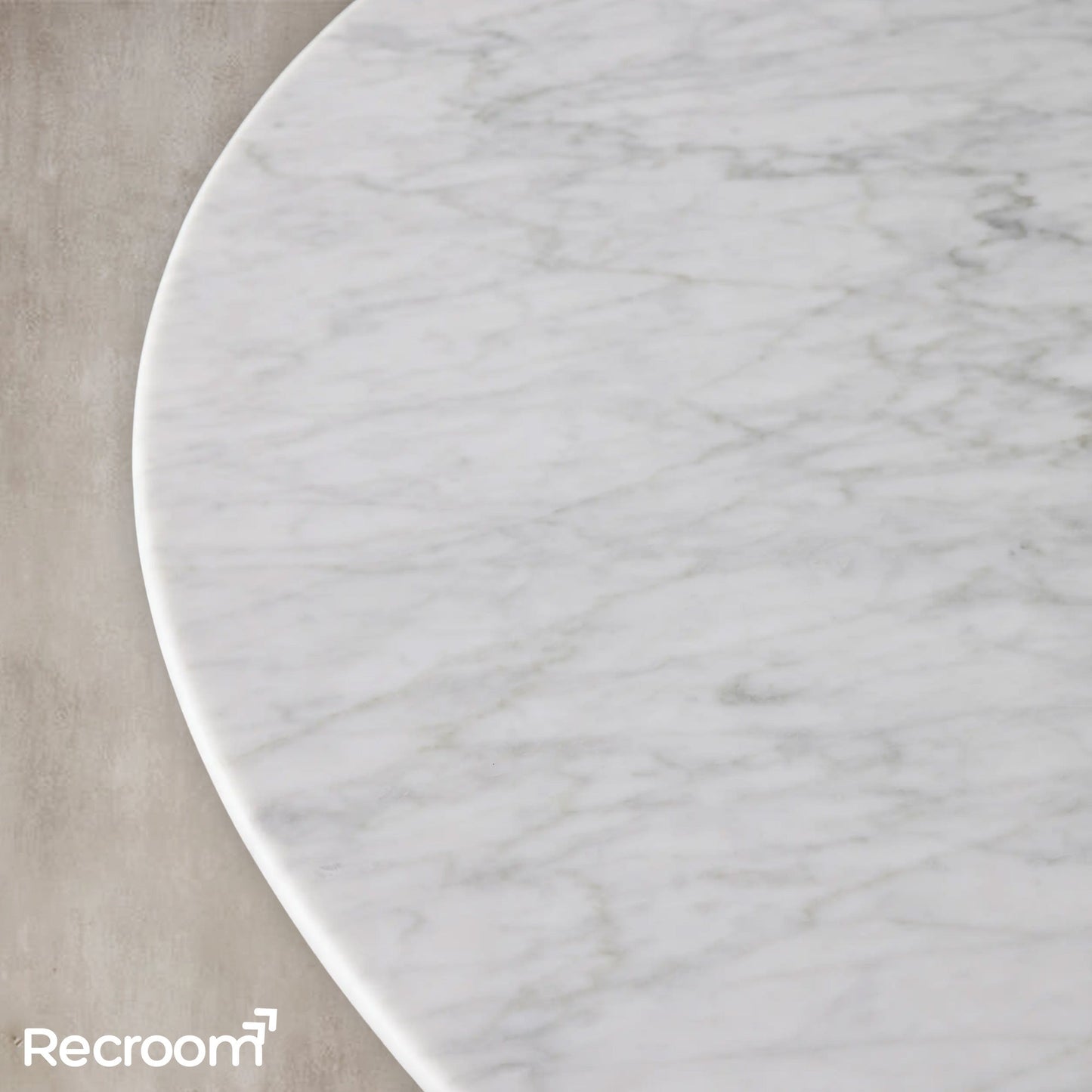 San Germani Round Stone Coffee Table with Rennes Base