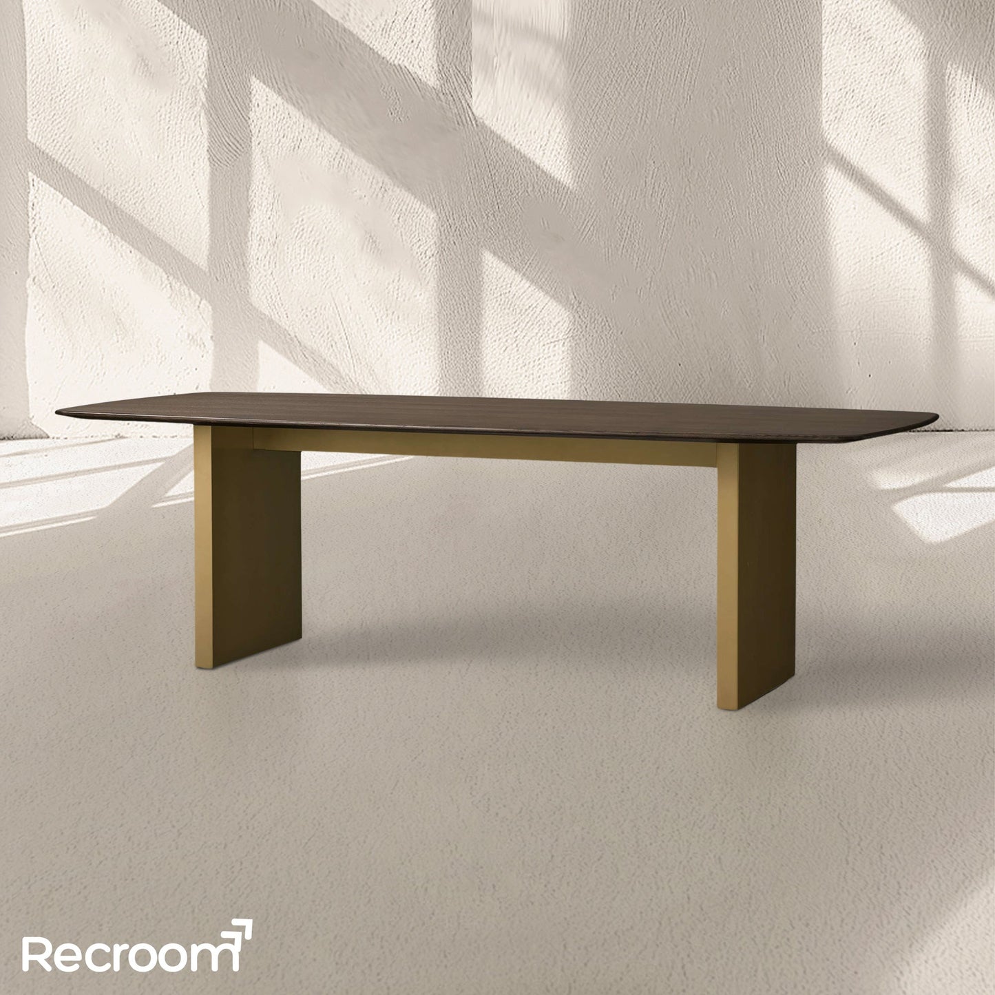 San Germani Wood Dining Table with Clement Base