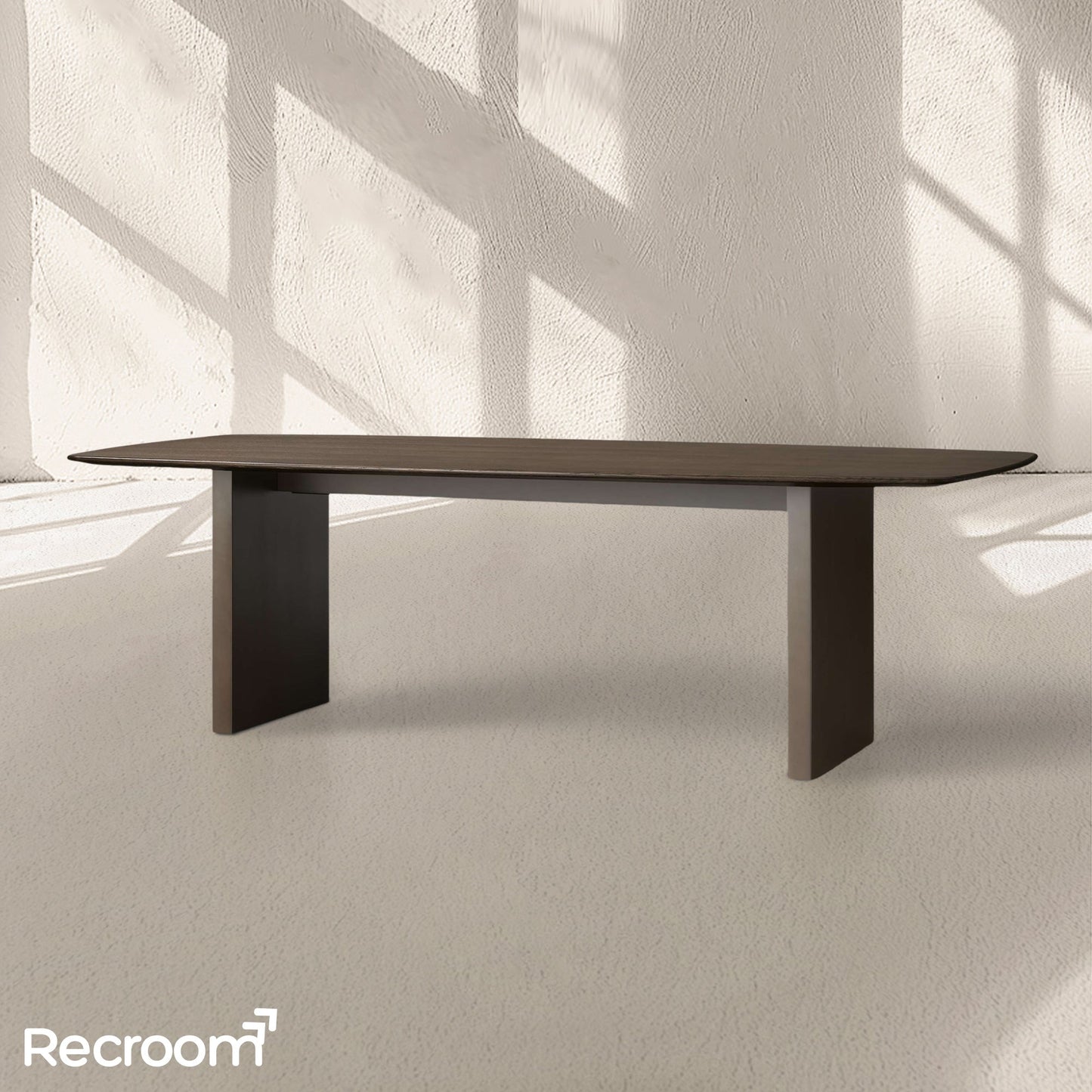 San Germani Wood Dining Table with Clement Base