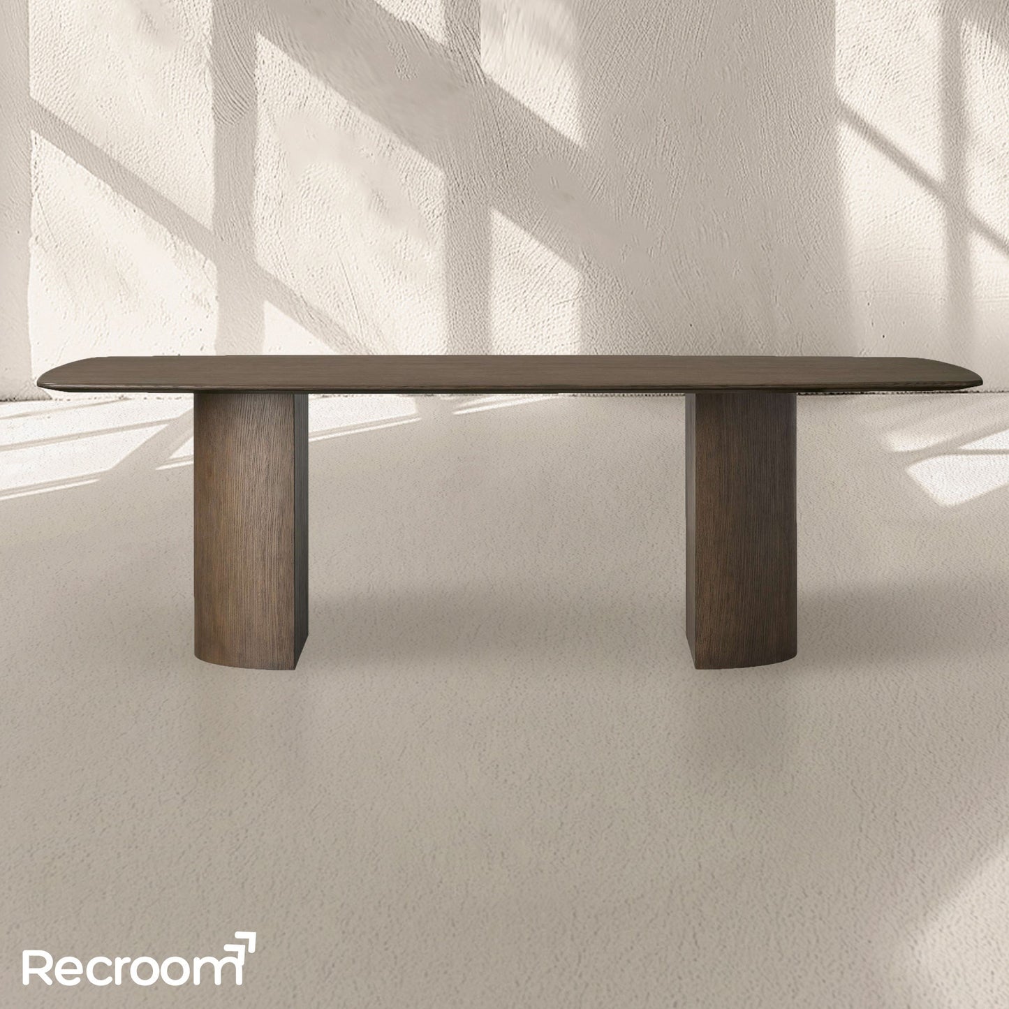 San Germani Wood Dining Table with Dauphine Base