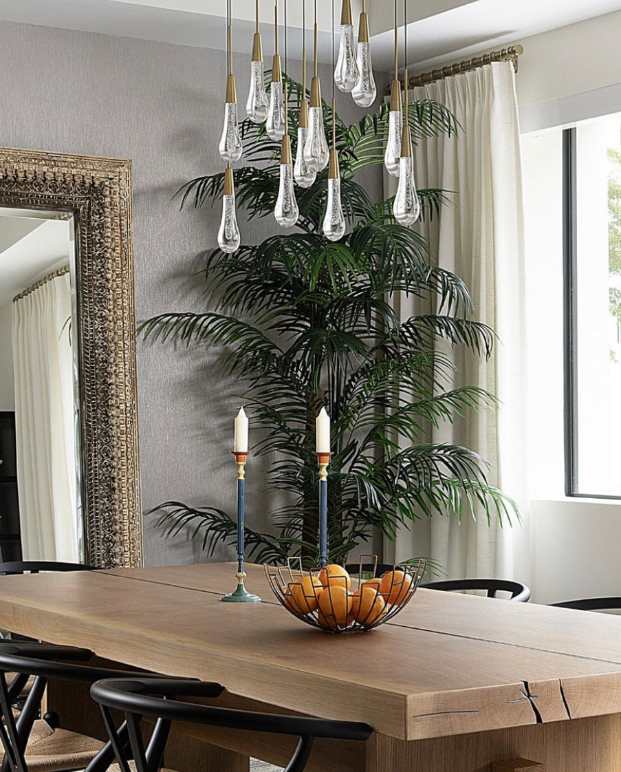 Solitaire Round Chandelier 38"D