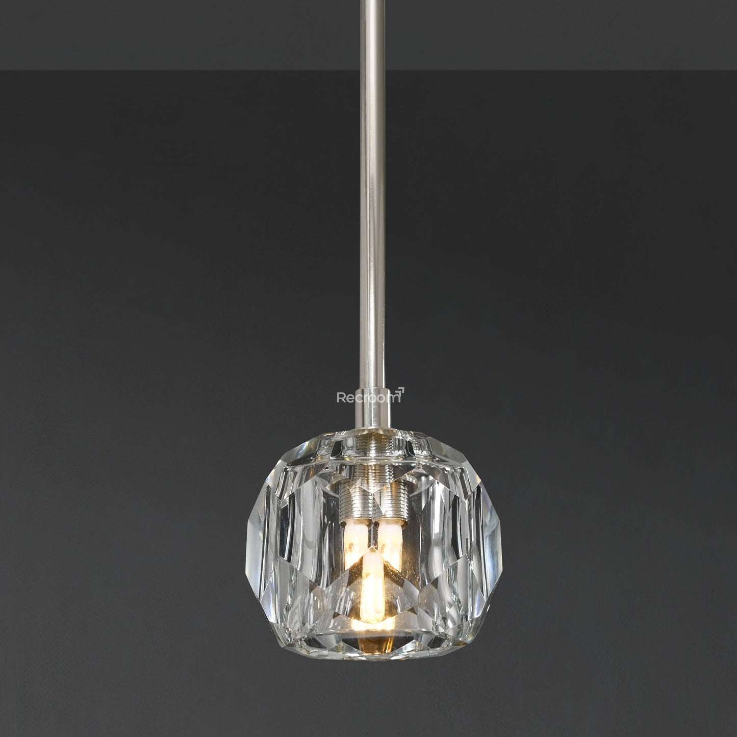 Boulew Crystal Glass Rod Pendant 5"