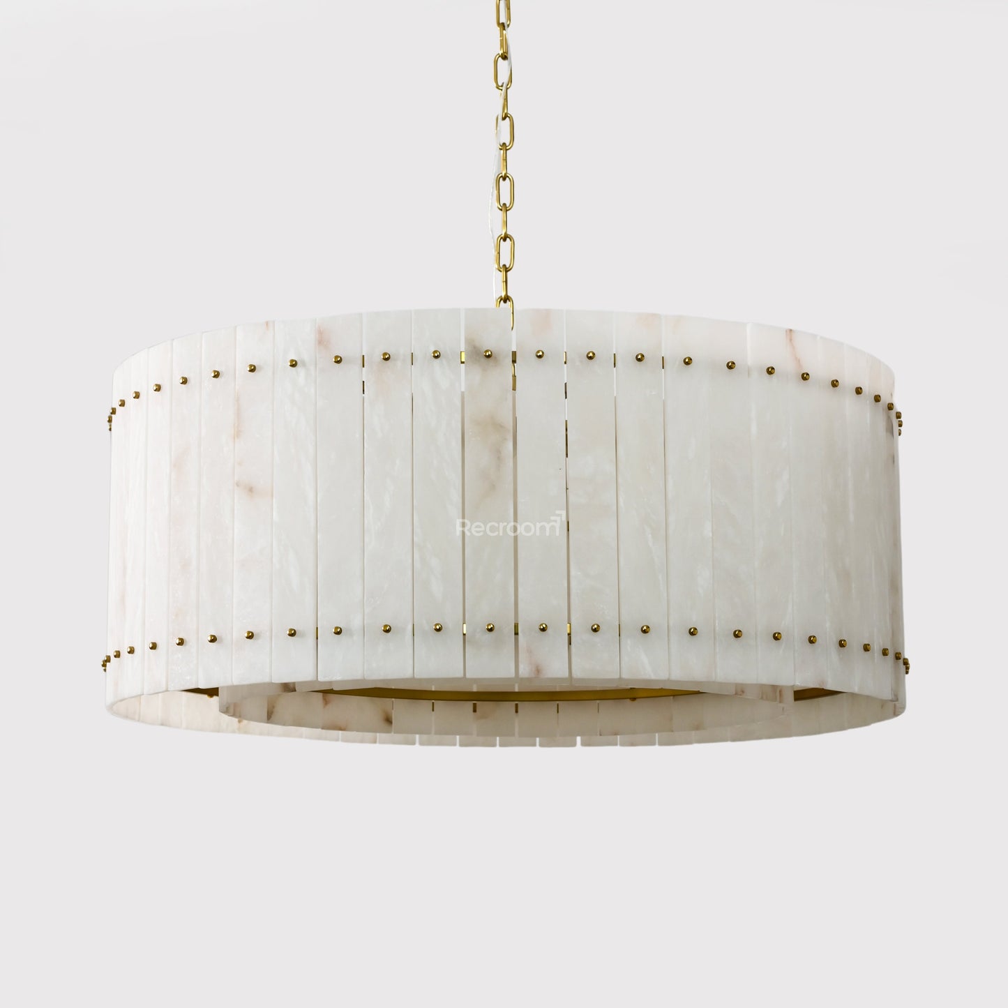 San Marconer Alabaster Round Chandelier 37‘’