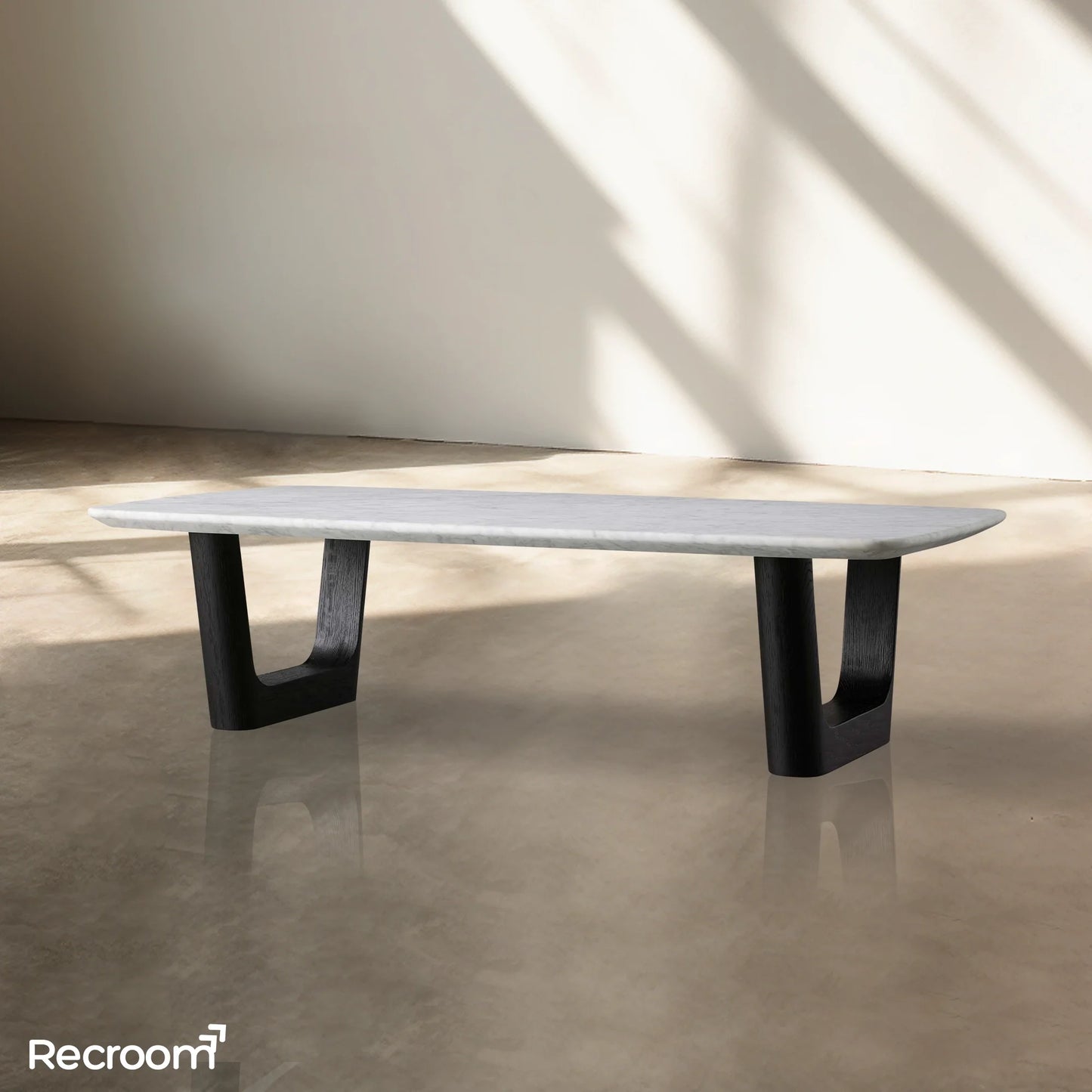 San Germani Stone Coffee Table with Rennes Base