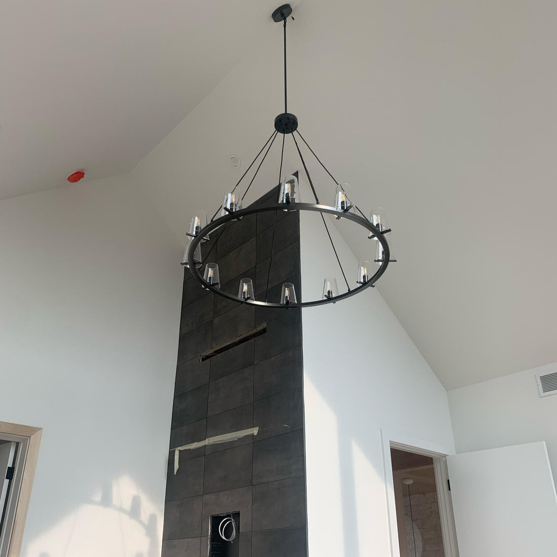 Pauillyc Clear Glass Round Chandelier 36" 48" 60"