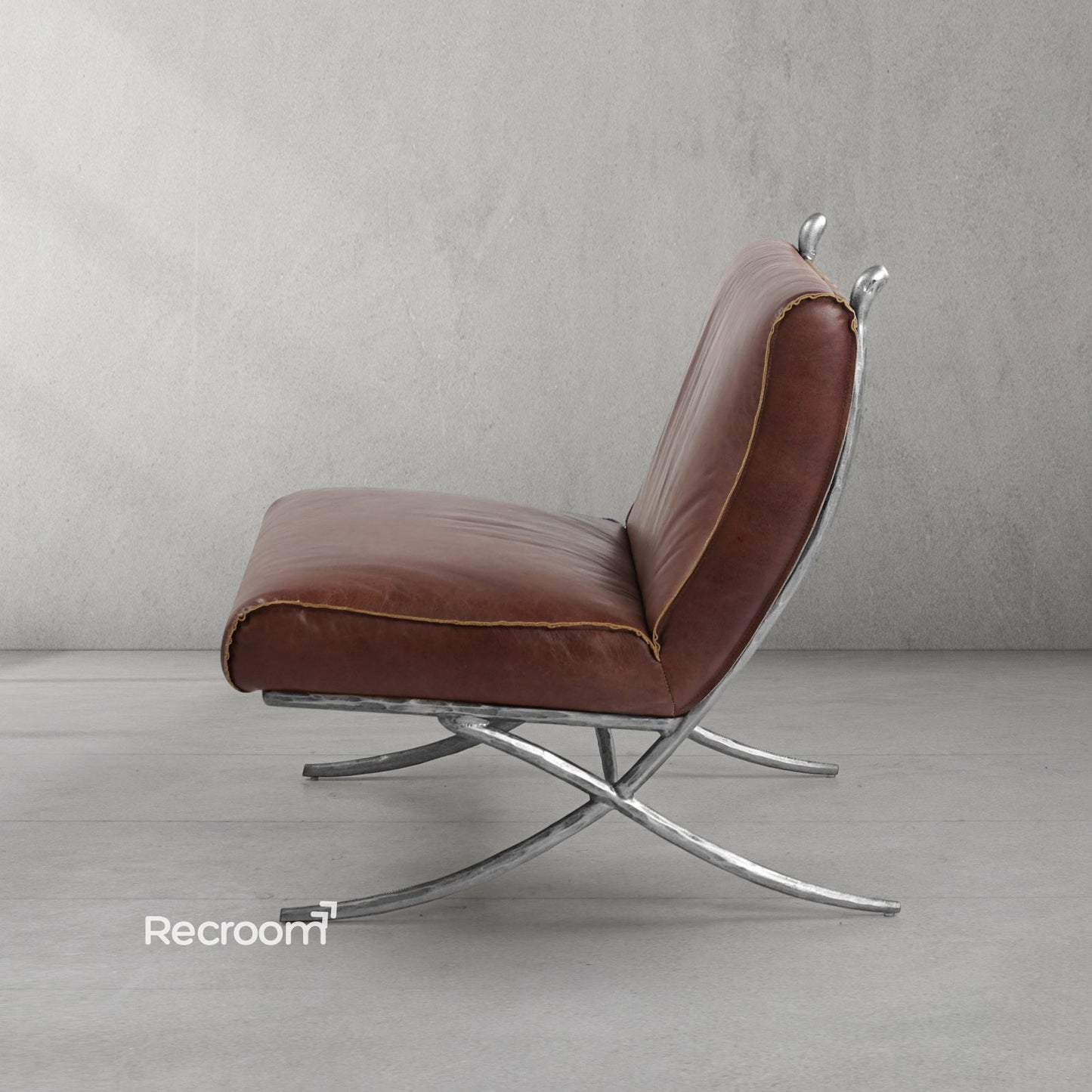 Thaddeo Vintage Leather Lounge Chair