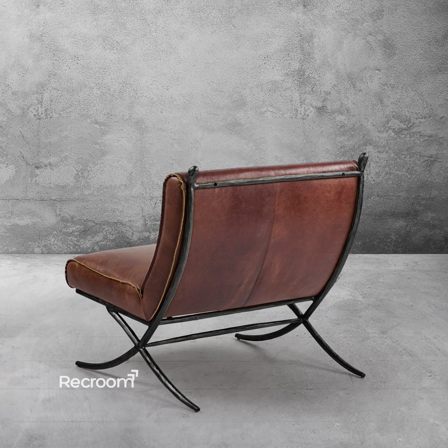 Thaddeo Vintage Leather Lounge Chair