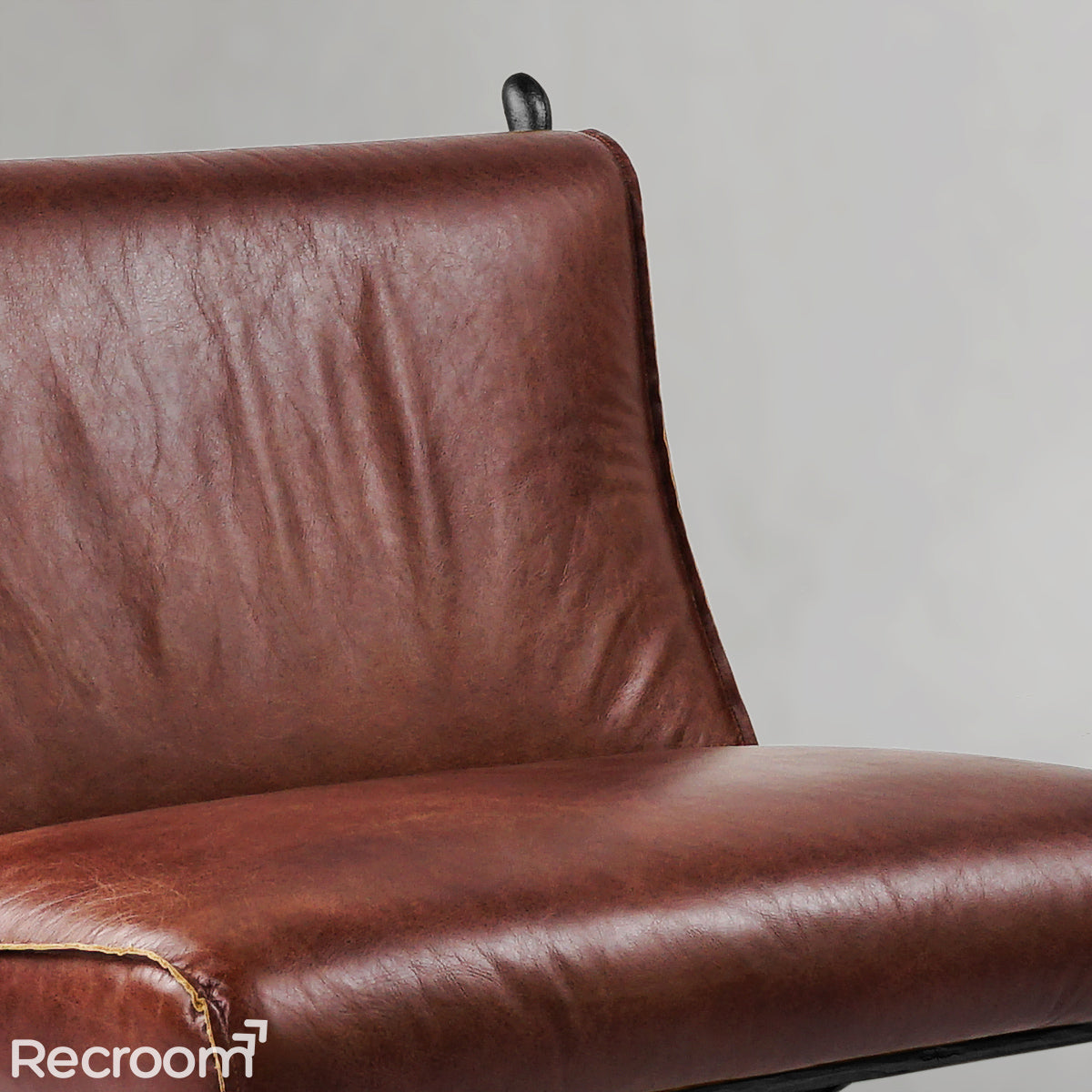 Thaddeo Vintage Leather Lounge Chair