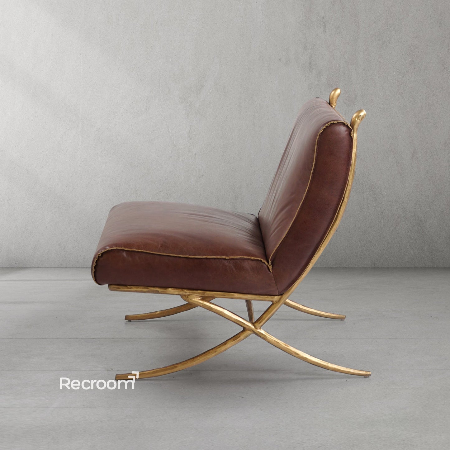 Thaddeo Vintage Leather Lounge Chair