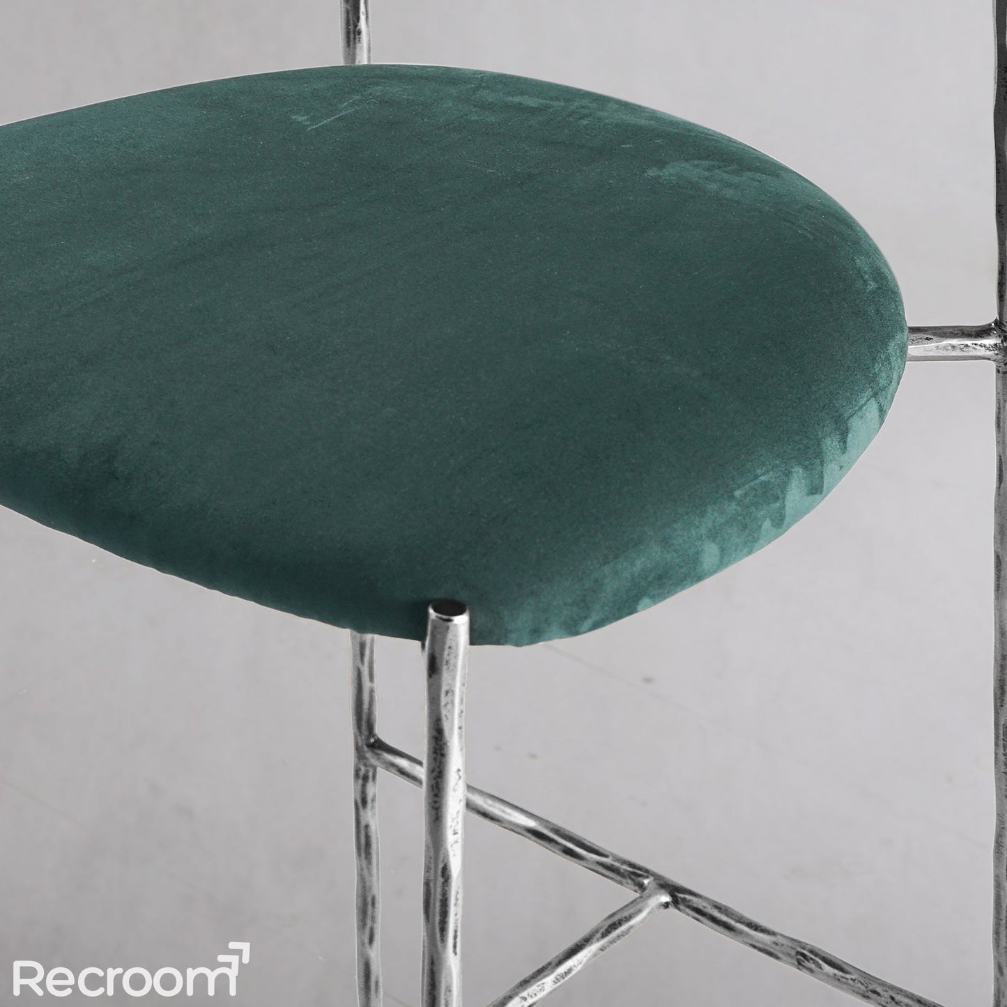 Thaddeo Green Fabric Bar Stool