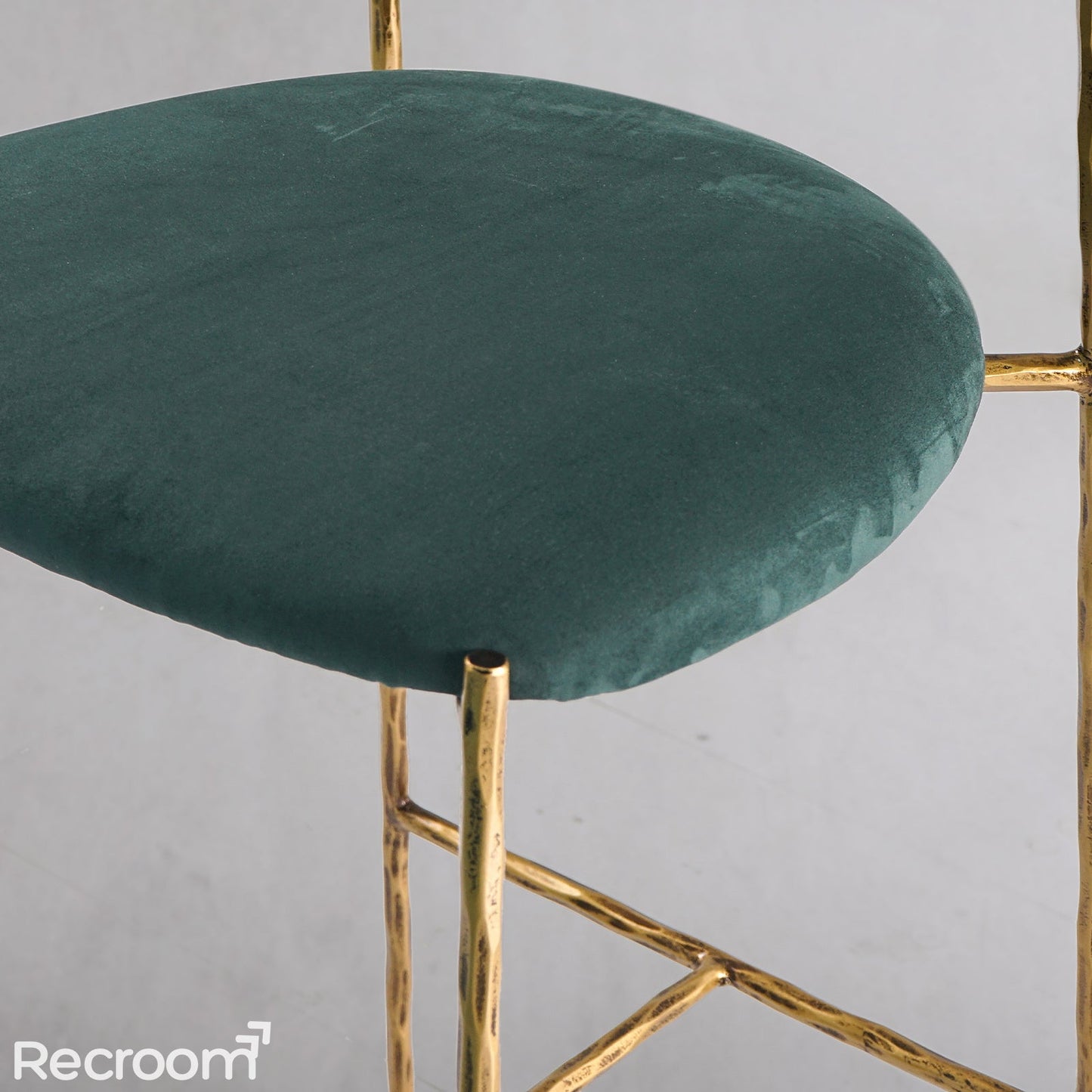 Thaddeo Green Fabric Bar Stool