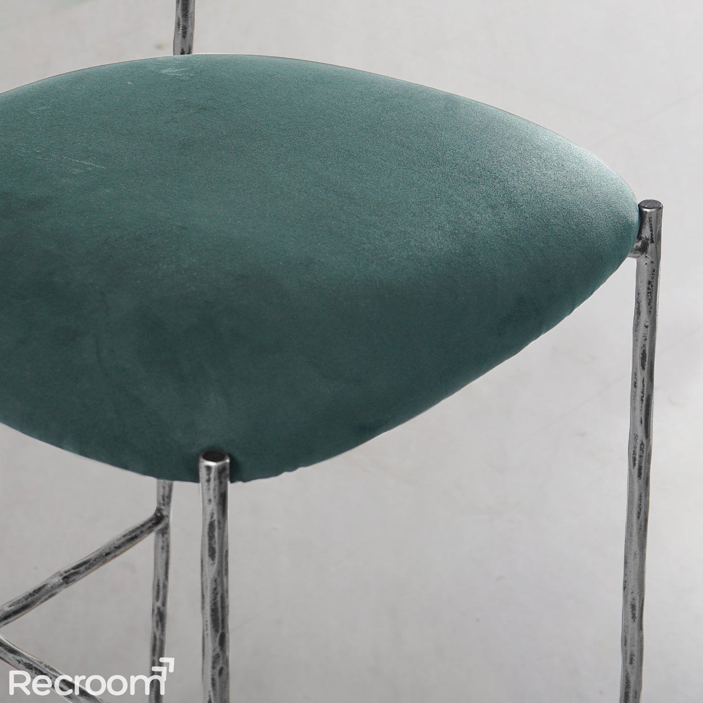 Thaddeo Green Fabric Bar Stool