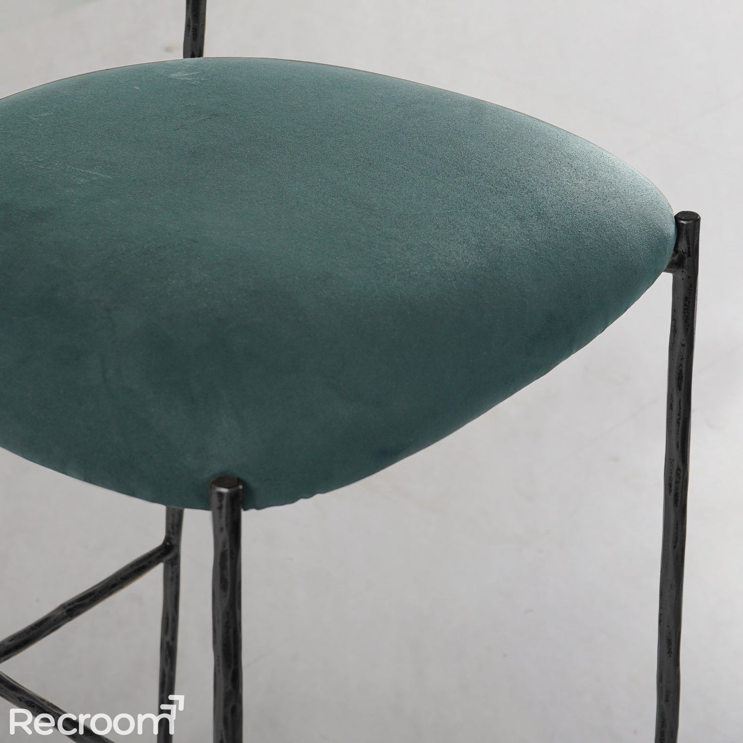 Thaddeo Green Fabric Bar Stool