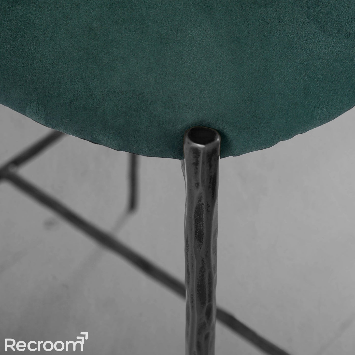 Thaddeo Green Fabric Bar Stool