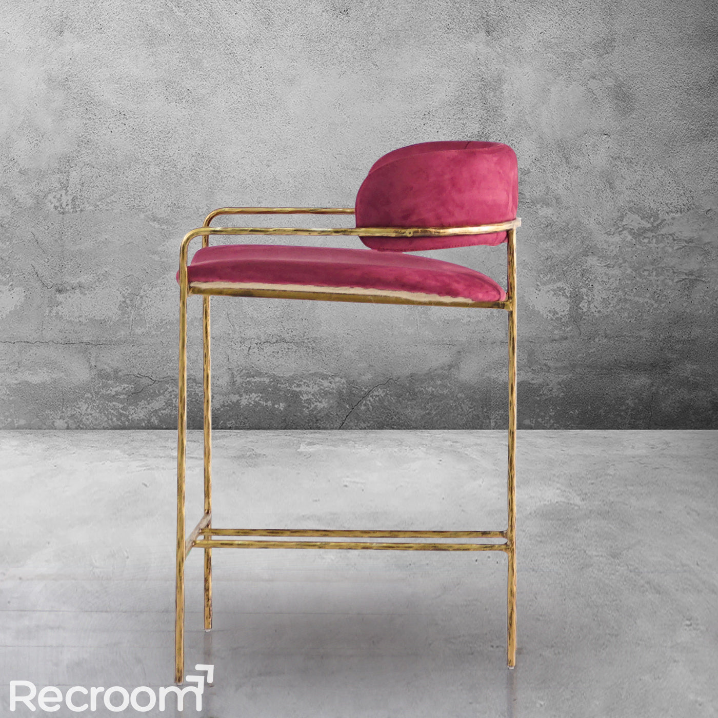 Thaddeo Vintage Armrest Bar Chair