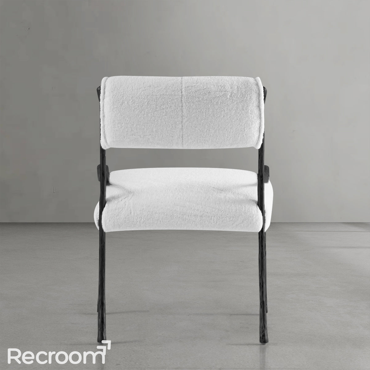 Thaddeo Retro Copper Iron Frame Armless Dining Chair