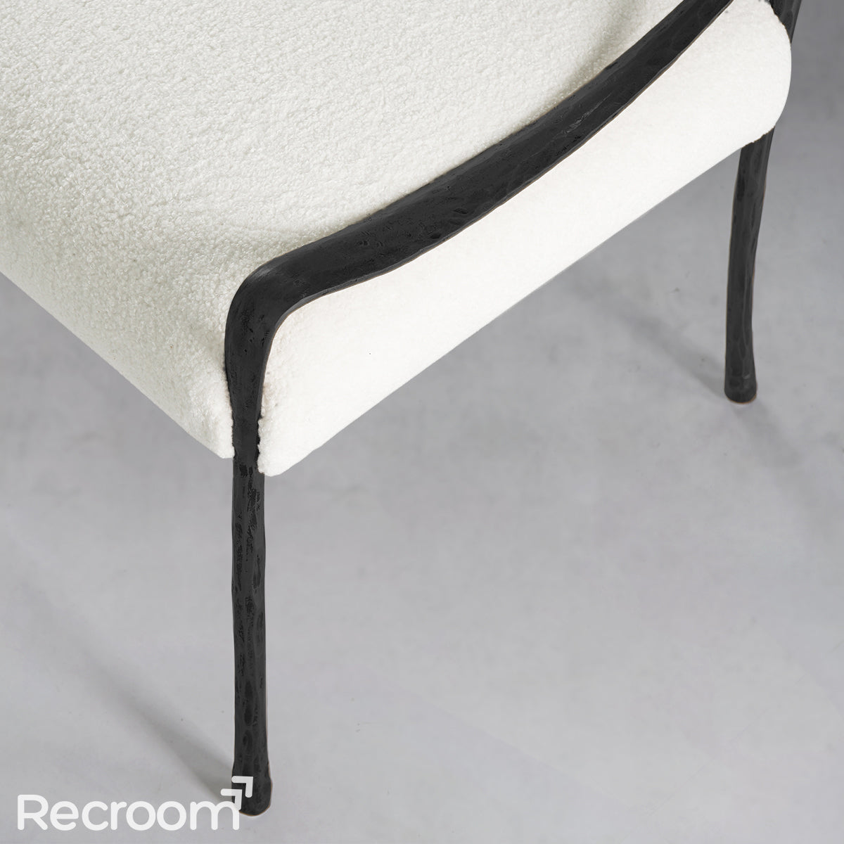 Thaddeo Retro Copper Iron Frame Armless Dining Chair