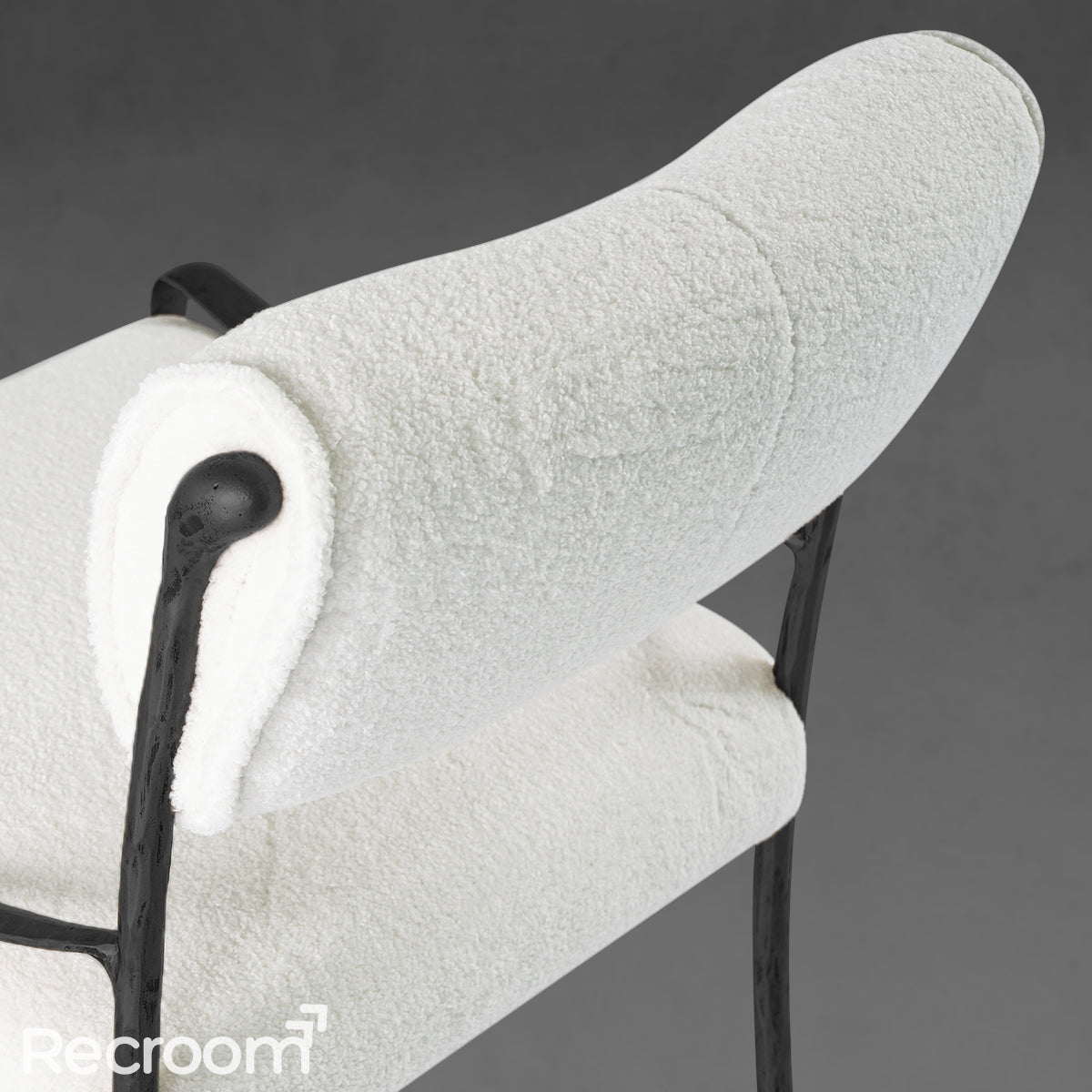 Thaddeo Retro Copper Iron Frame Armless Dining Chair