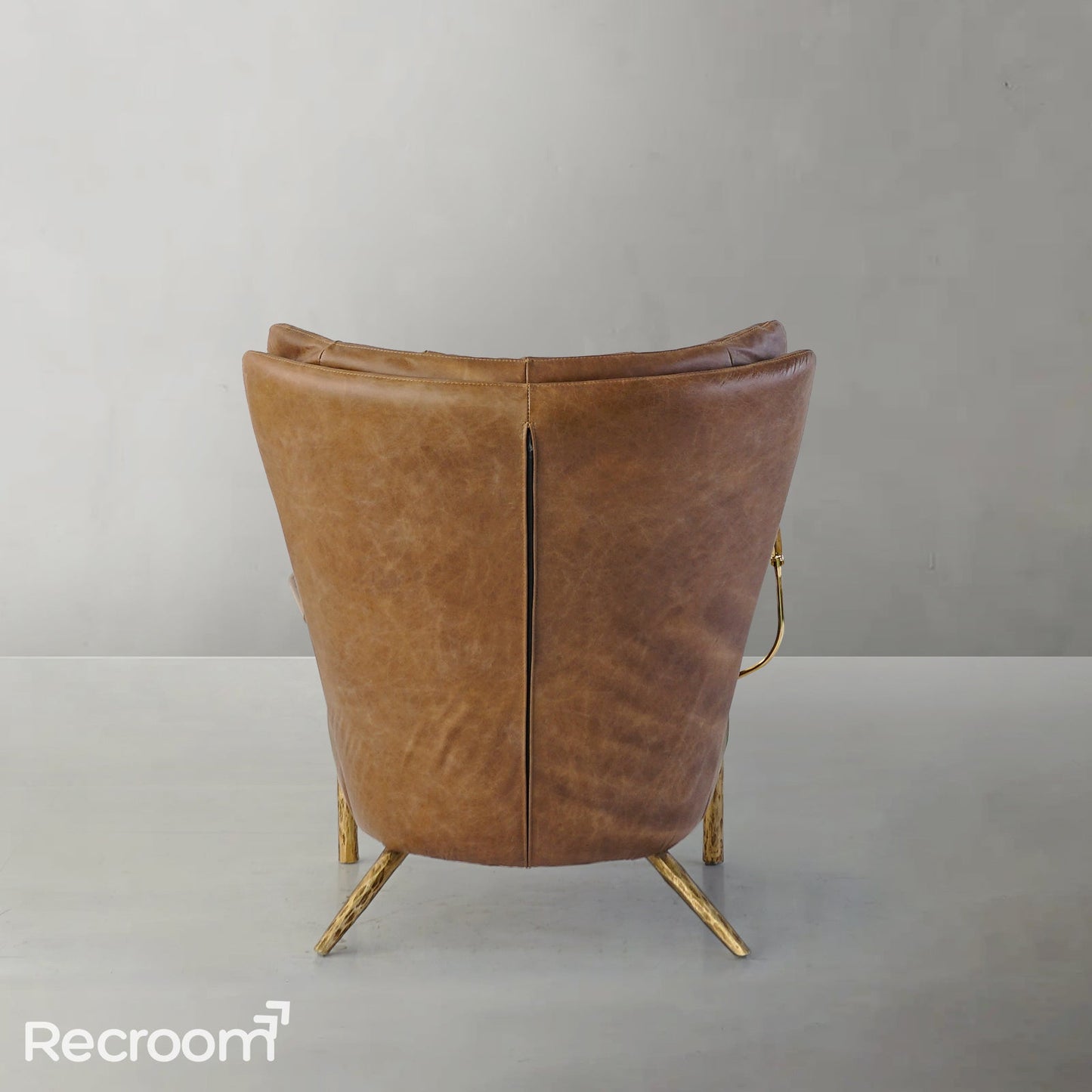 Thaddeo Vintage Leather Armchair Cigar Chair