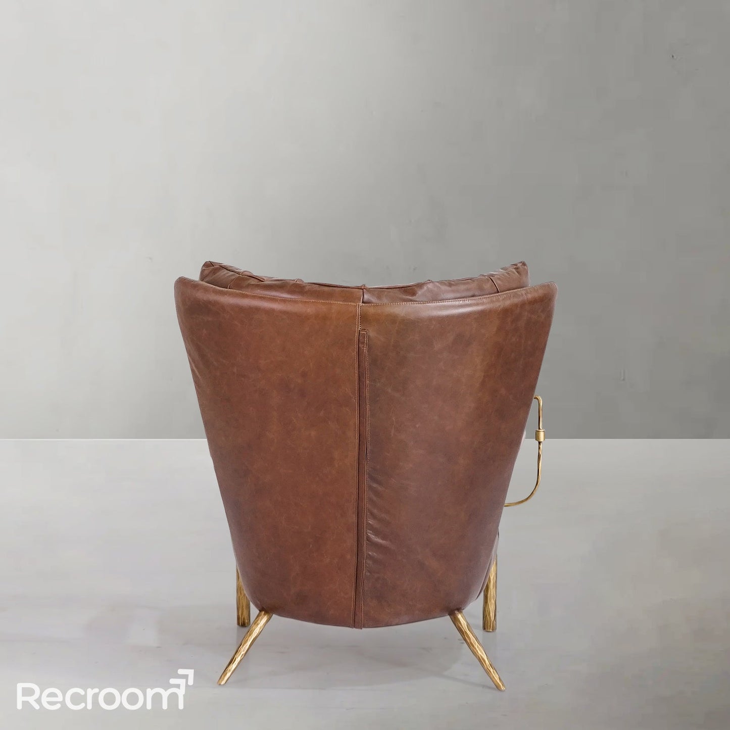 Thaddeo Vintage Leather Armchair Cigar Chair