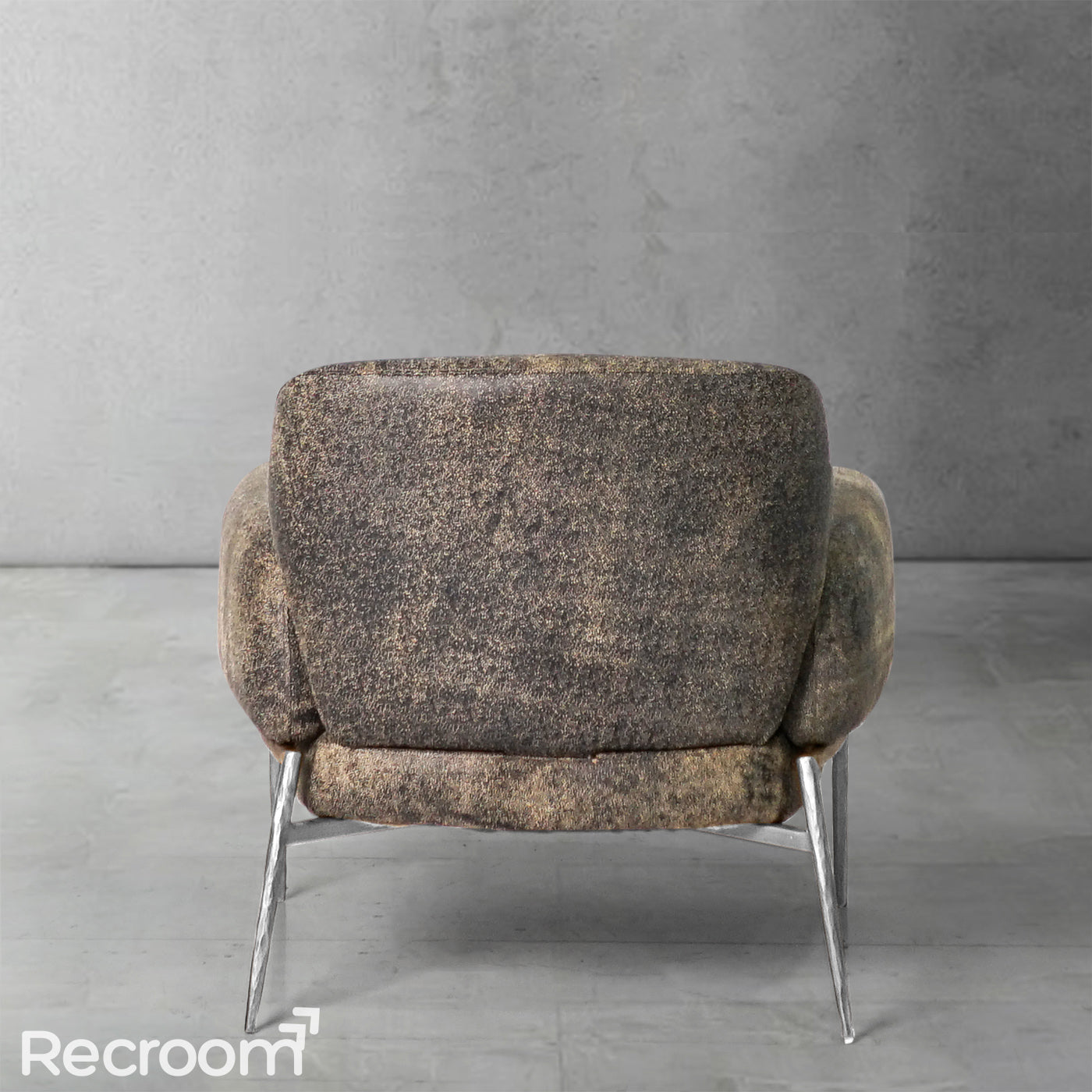 Thaddeo Vintage Pearl Grain Cowhide Lounge Chair