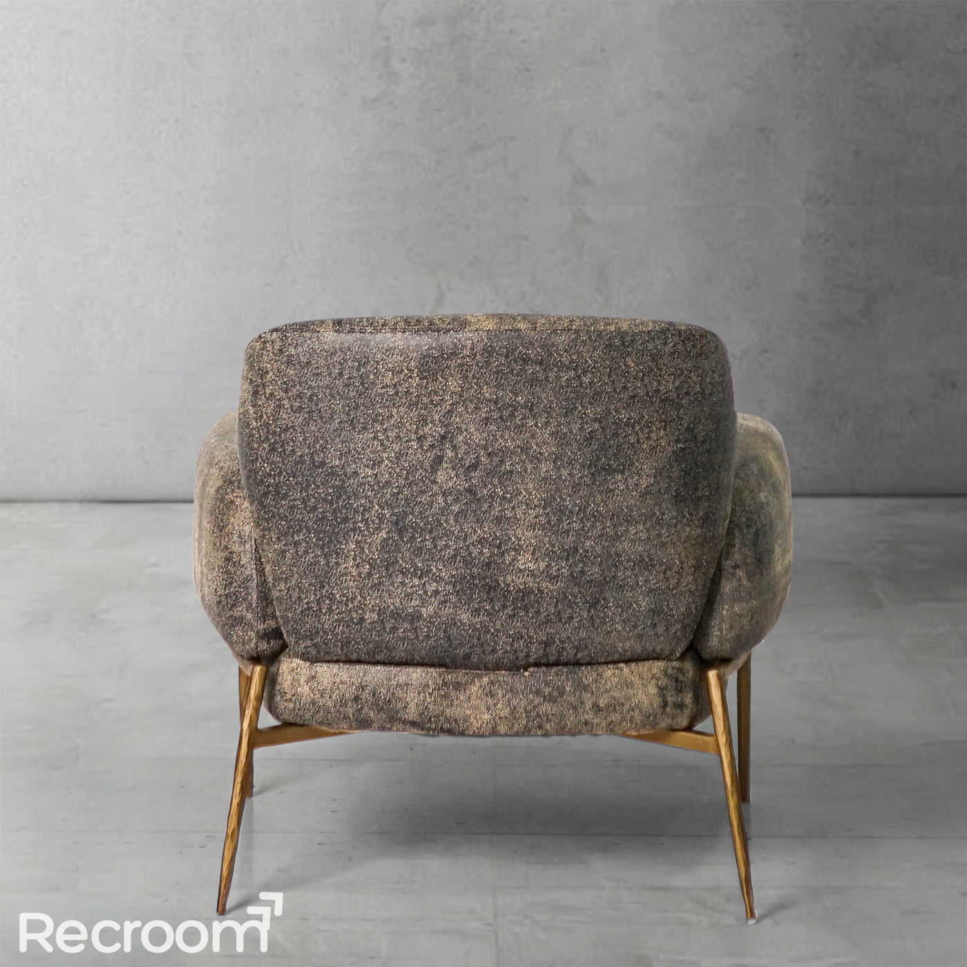 Thaddeo Vintage Pearl Grain Cowhide Lounge Chair