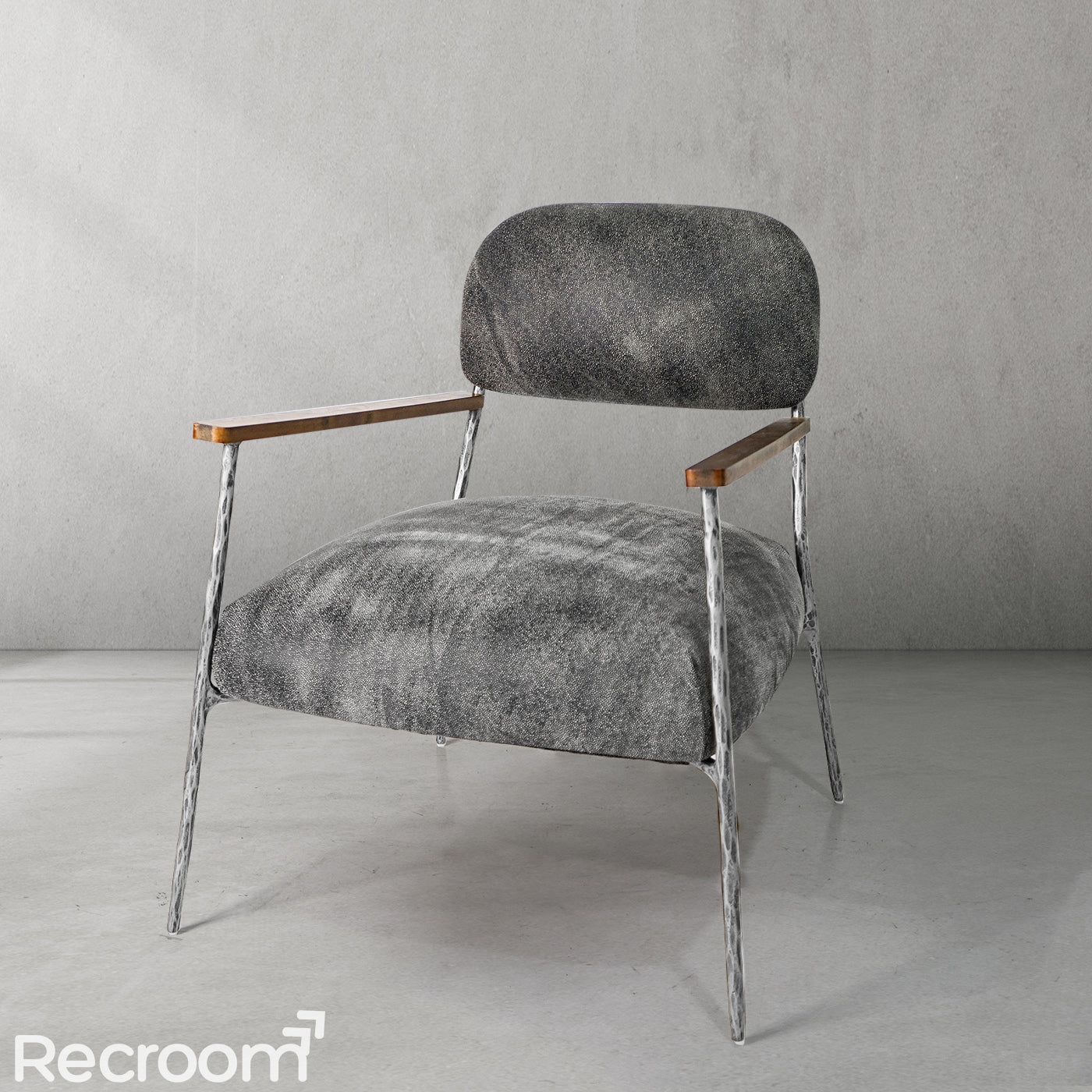 Thaddeo White Pure Wood Handrail Chair