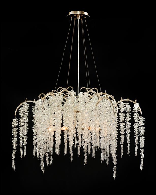 Cascading Crystal Six-Light Chandelier