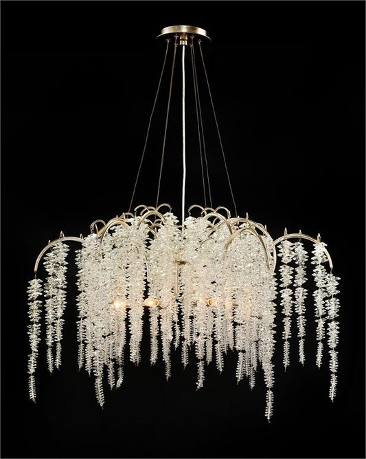 Cascading Crystal Six-Light Chandelier