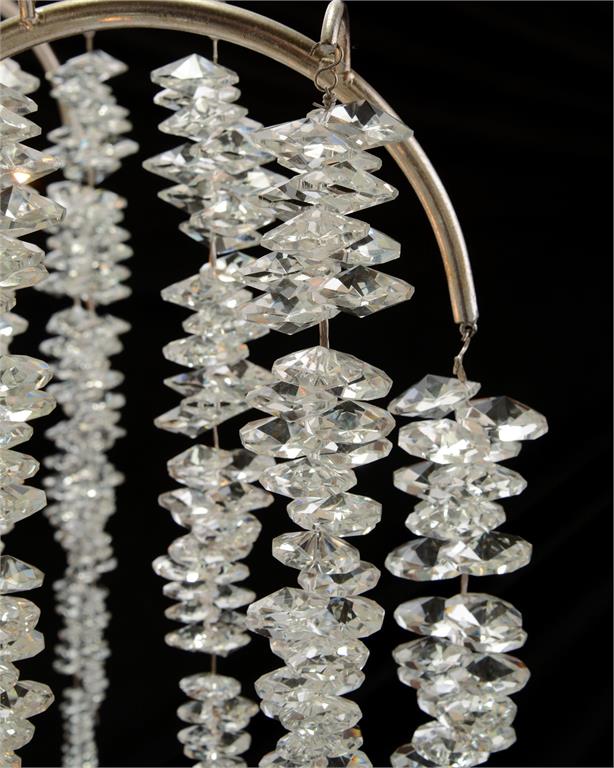 Cascading Crystal Six-Light Chandelier