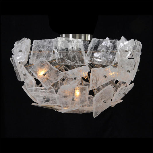 Selenite Pane Semi-Flush Mount 18"D