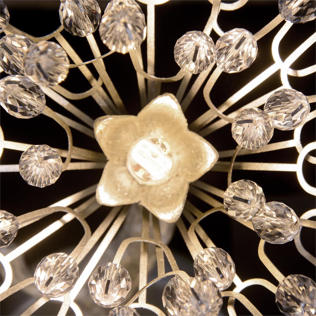 Hanasaku Crystal Bud Branch Fourteen-Light Oblong Chandelier