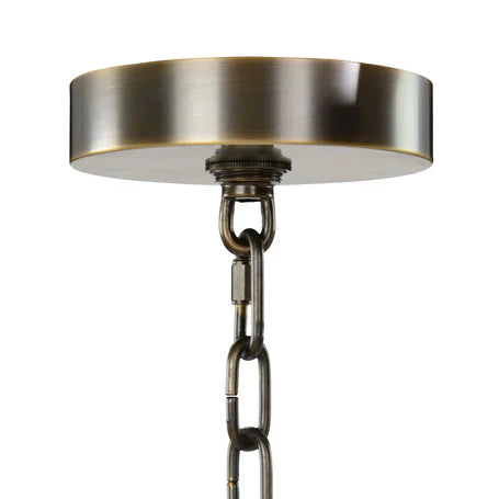 Churippu Magnolia & Tulip Glass Bronze Vertical Twenty-One Light Chandelier AJC-9326