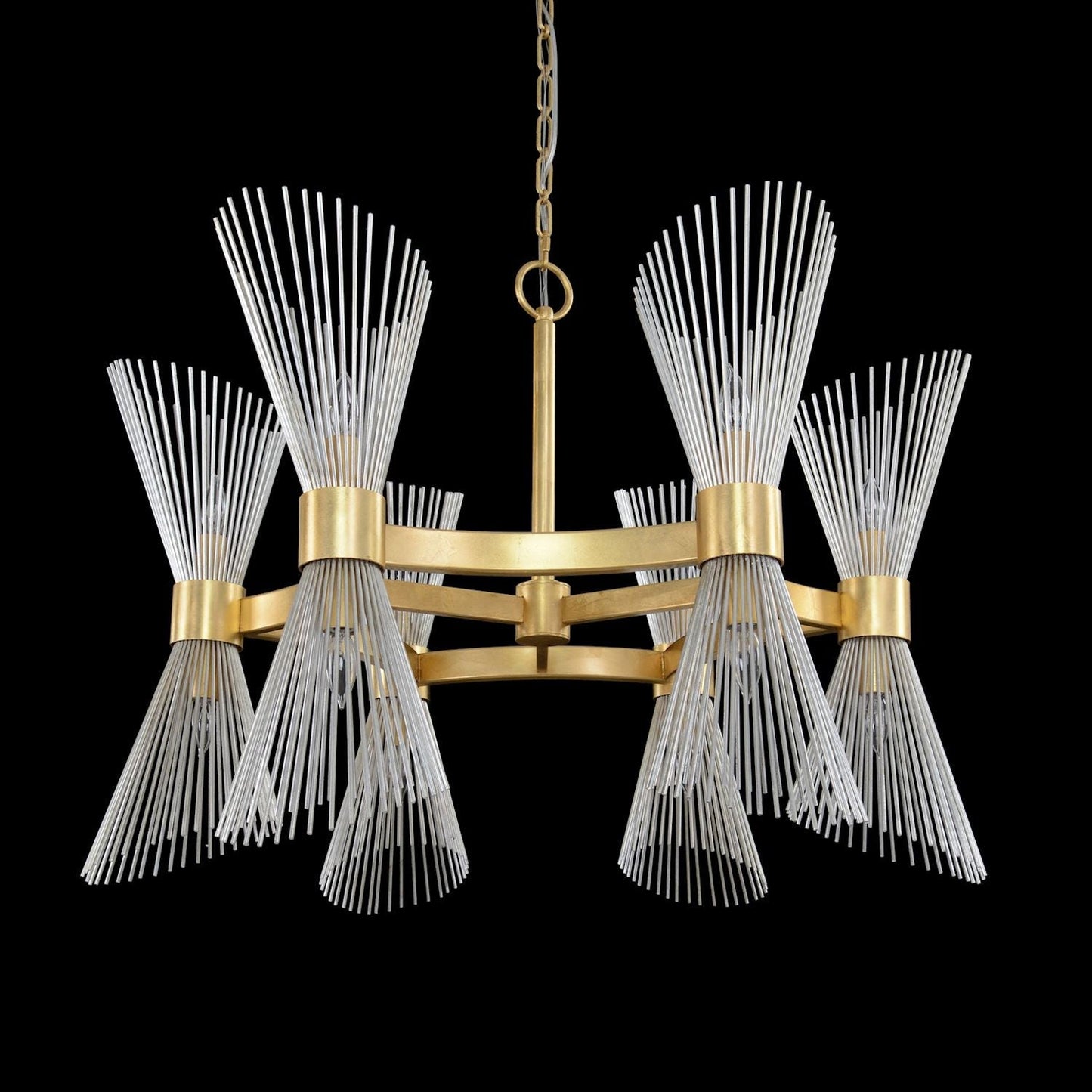 Bonheur Twelve-Light Glass Chandelier