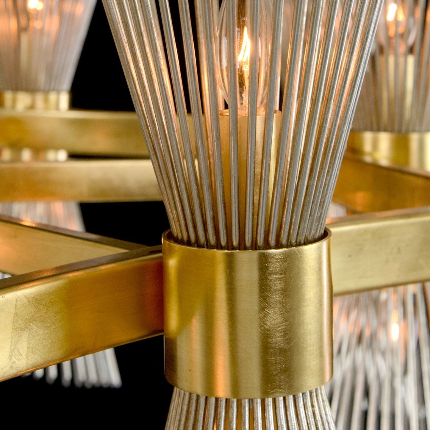 Bonheur Twelve-Light Glass Chandelier