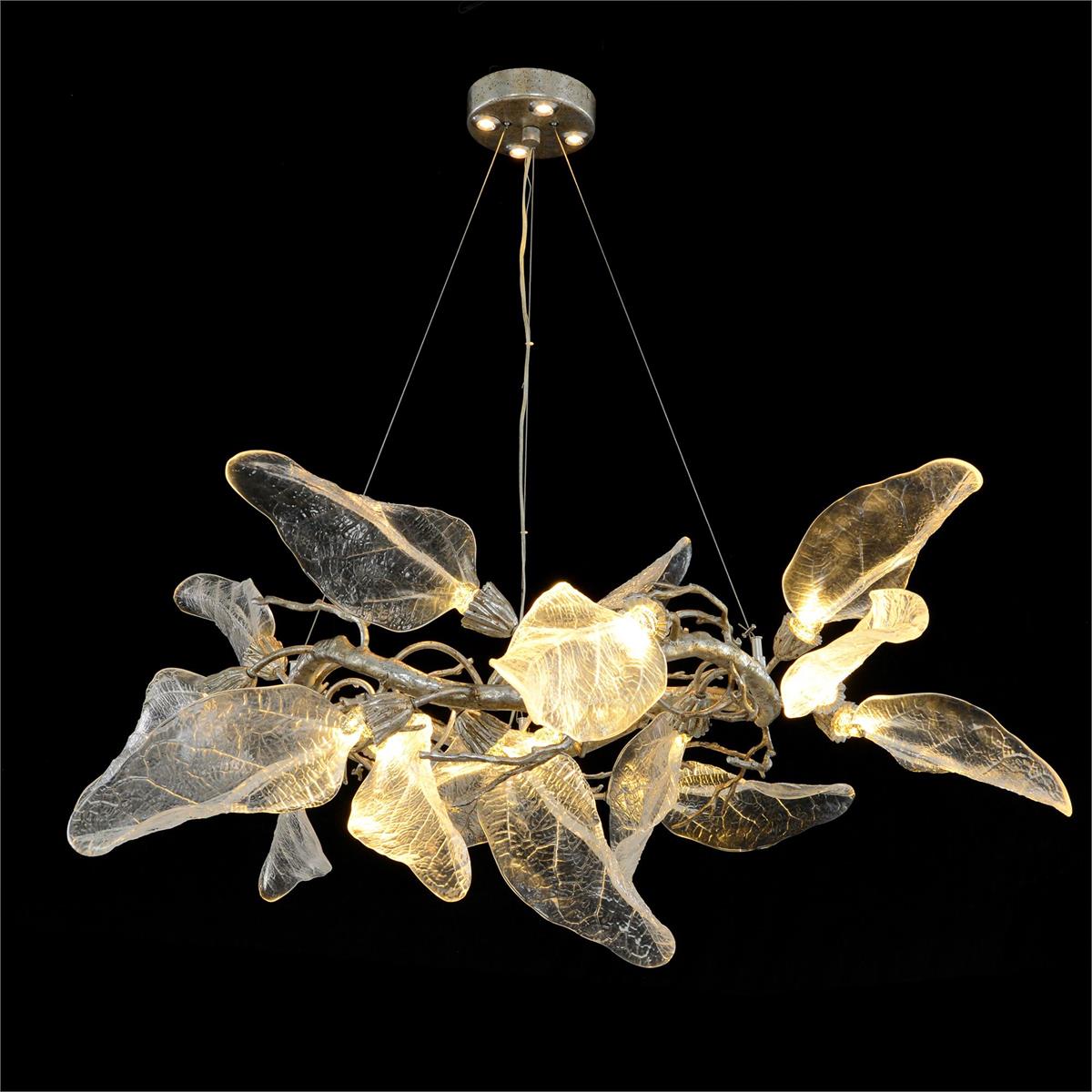 Avalon Glass Twenty-Light Chandelier