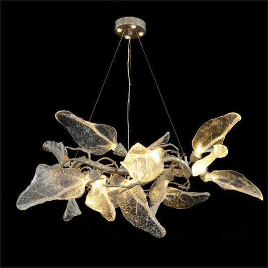 Avalon Glass Twenty-Light Chandelier