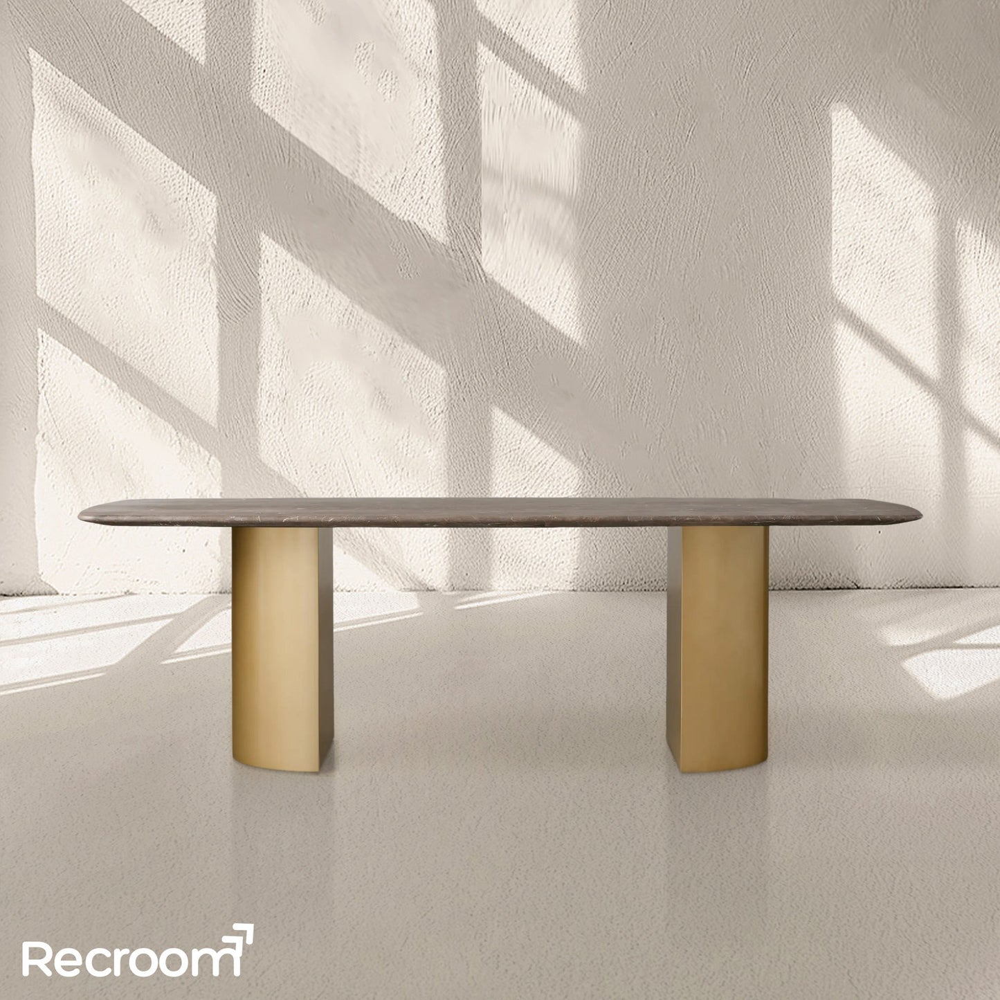 San Germani Stone Dining Table with Dauphine Base