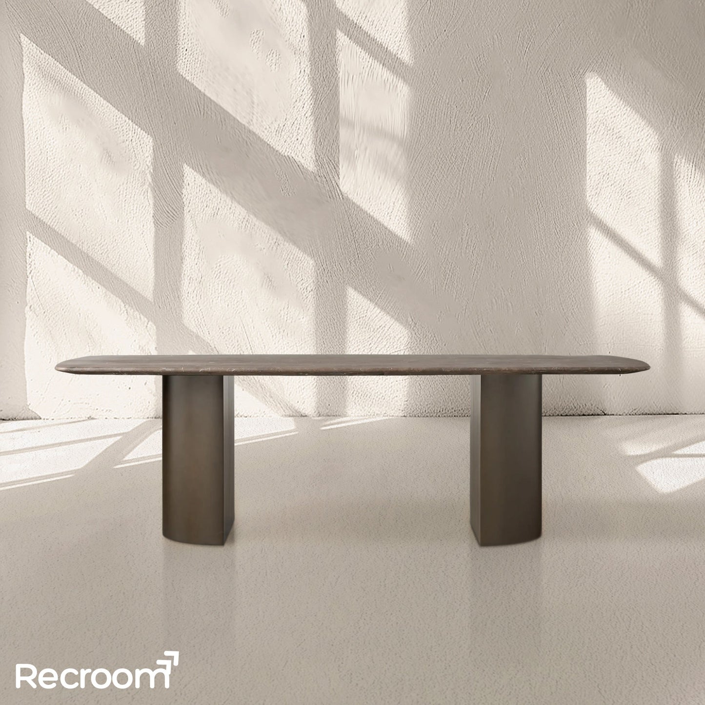 San Germani Stone Dining Table with Dauphine Base