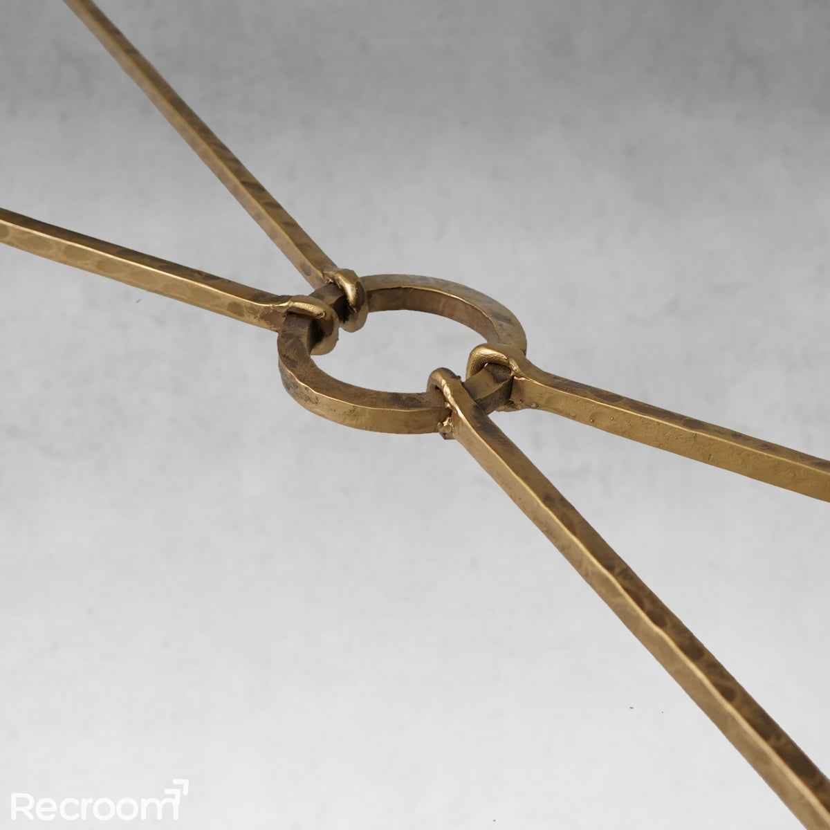 Thaddeo Metal Frame Elm Wood Console Table