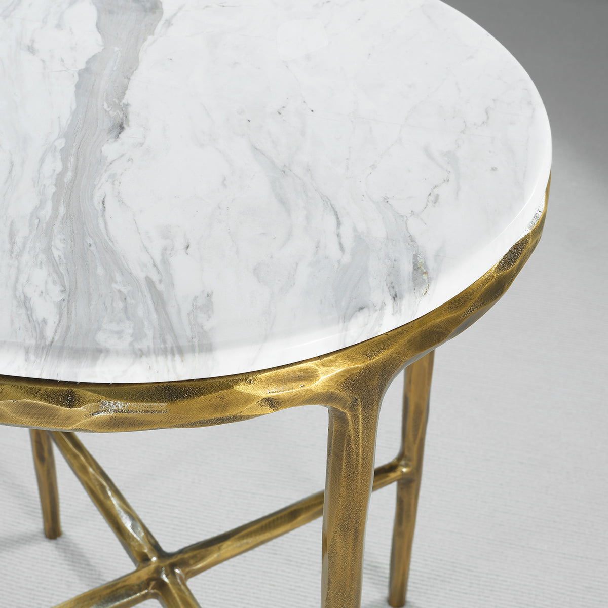 Thaddeo Marble Round Side Table