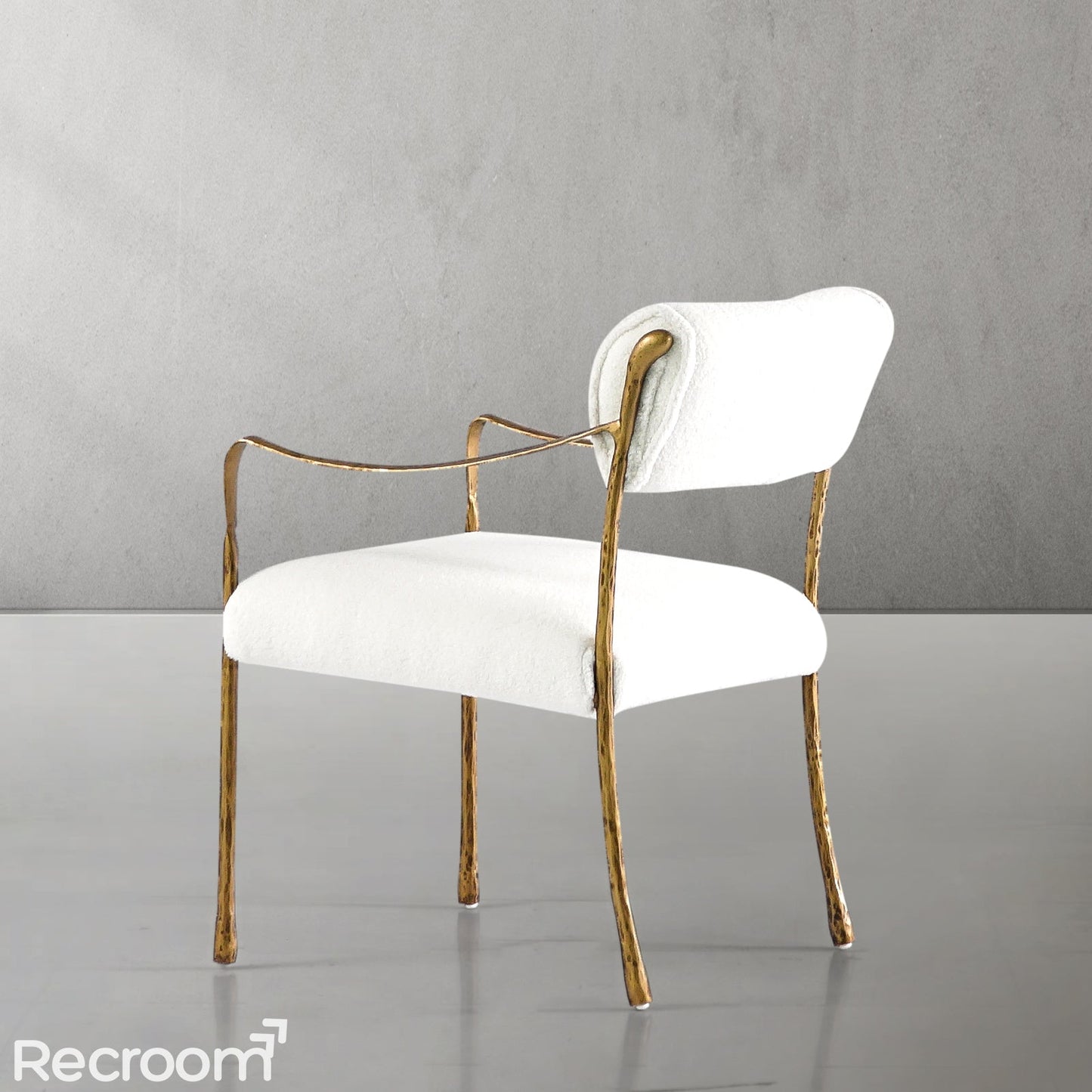 Thaddeo Retro Copper Iron Frame Dining Chair