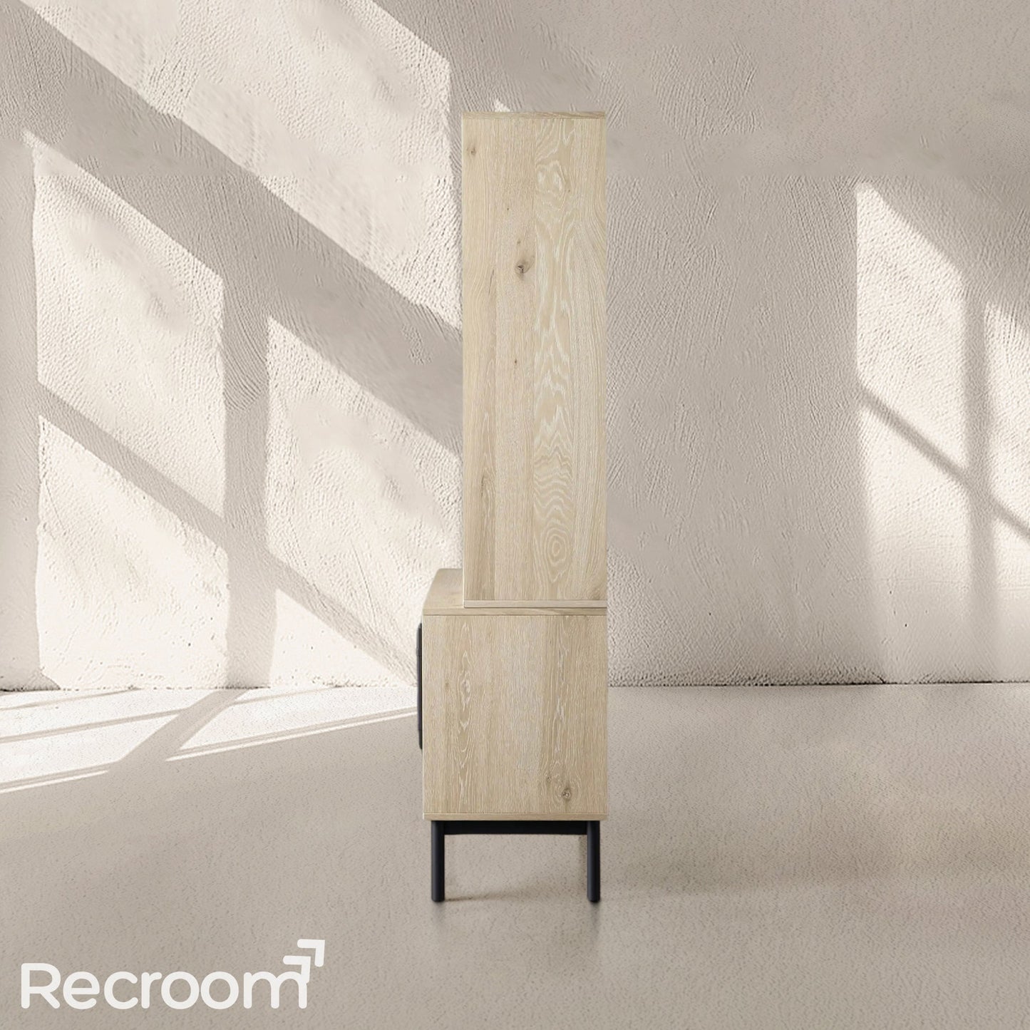 Sullivo Single Bookcase with Cabinet Base