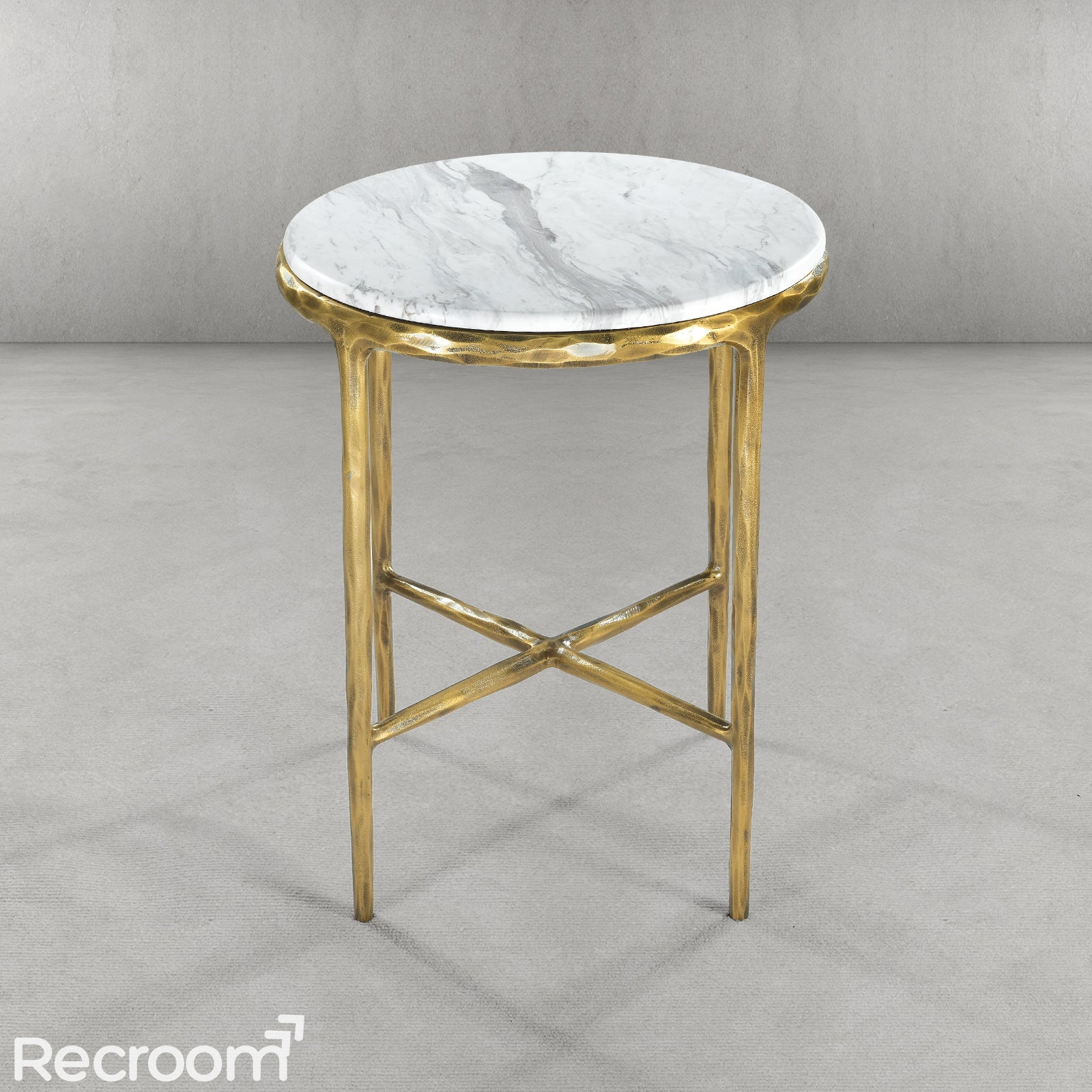 Thaddeo Marble Round Side Table